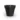 Modscene-Madrid-600-Planter-Pot-Ebony-Black